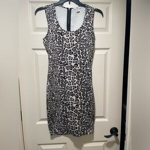 Bar III Black and White Bodycon Mini Dress